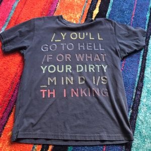 Radiohead RARE You'll Go To Hell shirt L waste